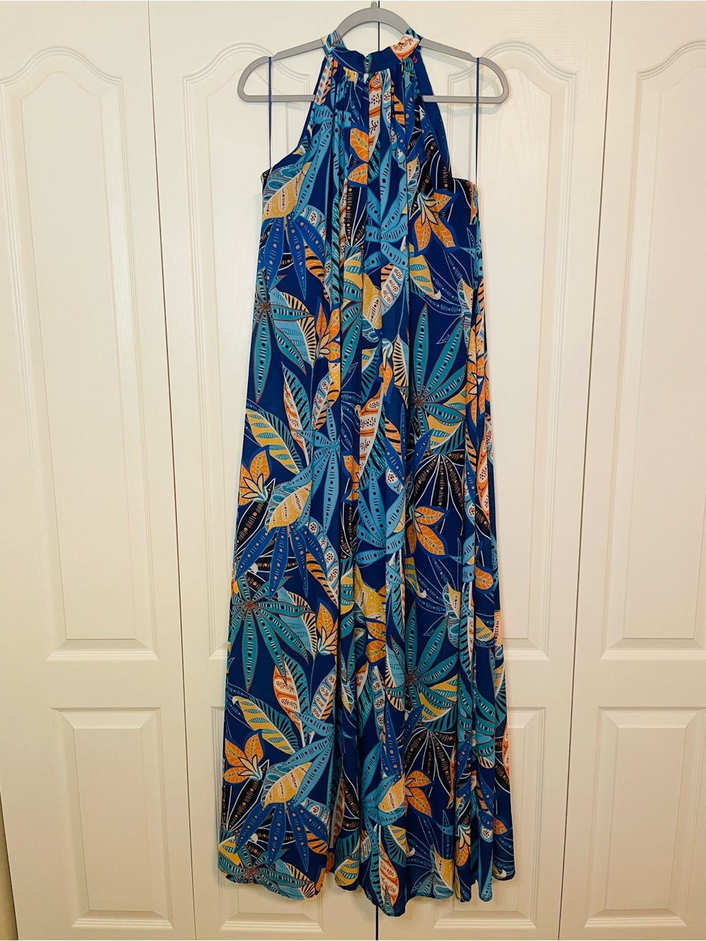 Flying Tomato halter neck maxi dress